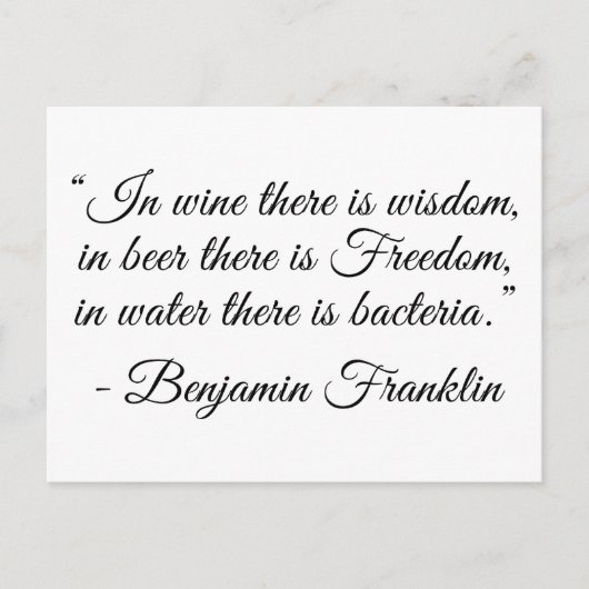 In Beer is er vrijheid! Briefkaart (Voorkant)