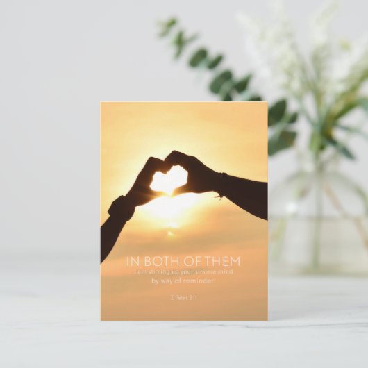 In beide briefkaart (Staand voorkant)