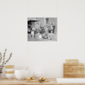 In beslag genomen moonshine stilstaand, 1922 poster (Keuken)