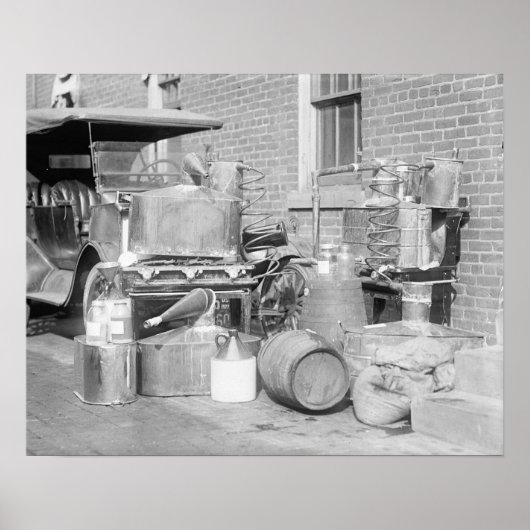 In beslag genomen moonshine stilstaand, 1922 poster (Voorkant)