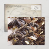 In beslag genomen pistolen op het hoofdkwartier va briefkaart (Voorkant / Achterkant)