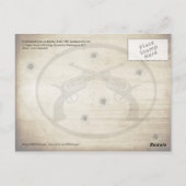 In beslag genomen pistolen op het hoofdkwartier va briefkaart (Achterkant)