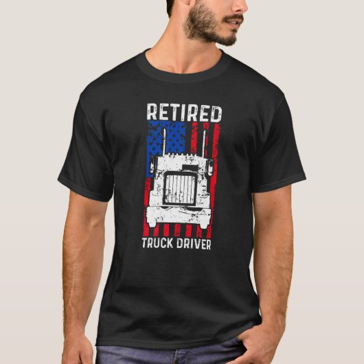In beslag genomen vrachtwagenchauffeur US Flag Tru T-shirt (Voorkant)