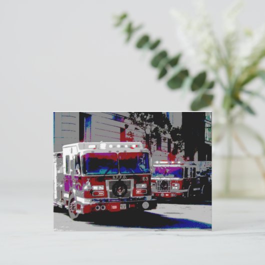 In beweging... briefkaart (Staand voorkant)