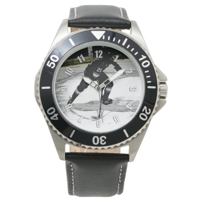 In beweging - Hockey Player Horloge (Voorkant)