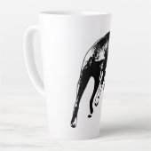 In beweging – Ink Mid-Stride Turn Latte Mok (Linkerhoek)