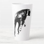 In beweging – Ink Mid-Stride Turn Latte Mok (Voorkant)