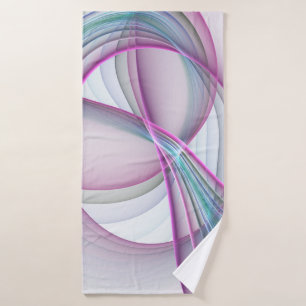 In Beweging, Moderne Abstract Kleurrijke Fractale  Badhanddoek