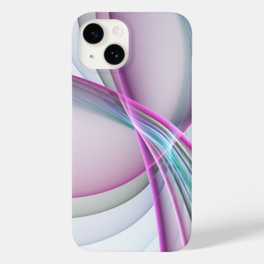 In Beweging, Moderne Abstract Kleurrijke Fractale Case-Mate iPhone Case (Achterkant)