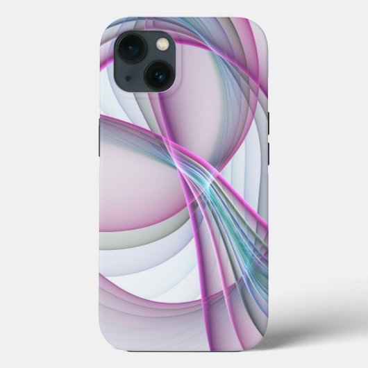 In Beweging, Moderne Abstract Kleurrijke Fractale Case-Mate iPhone Case (Achterkant)