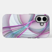 In Beweging, Moderne Abstract Kleurrijke Fractale Case-Mate iPhone Case (Achterkant (horizontaal))