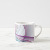 In Beweging, Moderne Abstract Kleurrijke Fractale Espresso Kop (Rechts)