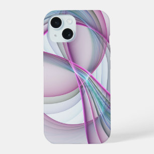 In Beweging, Moderne Abstract Kleurrijke Fractale iPhone 15 Case