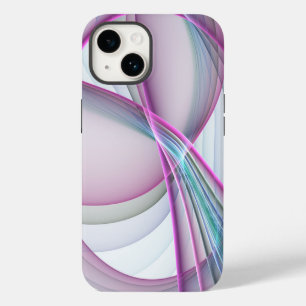 In Beweging, Moderne Abstract Kleurrijke Fractale iPhone 14 Hoesje