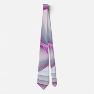 In Beweging, Moderne Abstract Kleurrijke Fractale  Stropdas