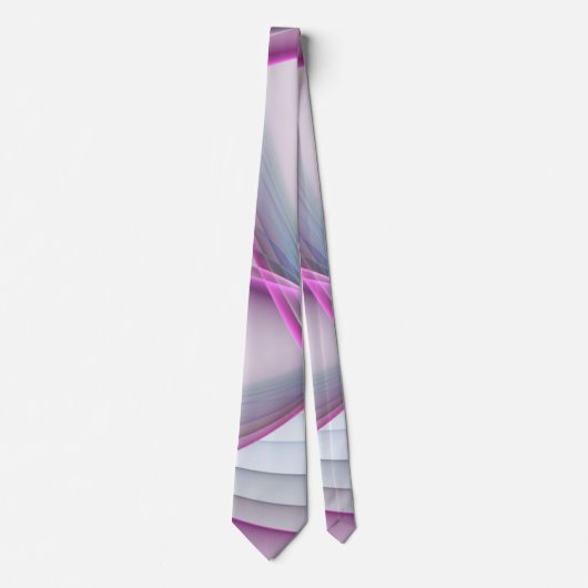 In Beweging, Moderne Abstract Kleurrijke Fractale Stropdas (Voorkant)