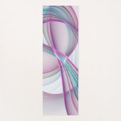 In Beweging, Moderne Abstract Kleurrijke Fractale Yogamat (Voorkant)