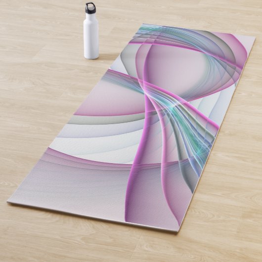 In Beweging, Moderne Abstract Kleurrijke Fractale Yogamat (In situ)