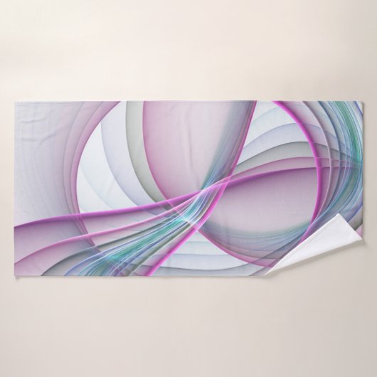 In beweging, moderne Abstracte kleurrijke fractale Badhanddoek (Badhanddoek)