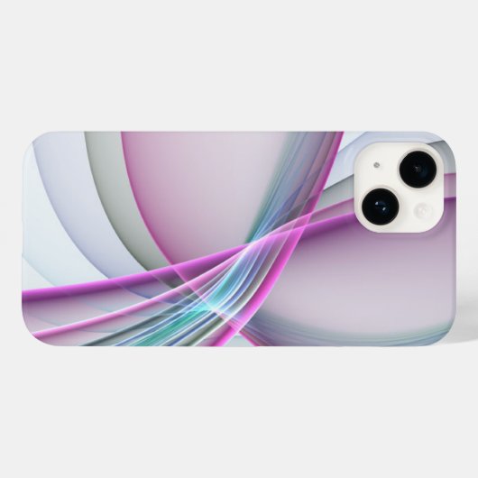 In beweging, moderne Abstracte kleurrijke fractale Case-Mate iPhone Case (Achterkant (horizontaal))