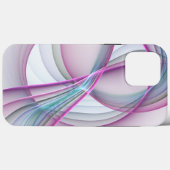 In beweging, moderne Abstracte kleurrijke fractale Case-Mate iPhone Case (Achterkant (horizontaal))