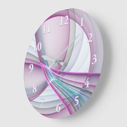 In beweging, moderne Abstracte kleurrijke fractale Grote Klok (Hoek)