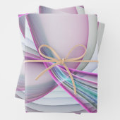 In beweging, moderne Abstracte kleurrijke fractale Inpakpapier Vel (In situ)