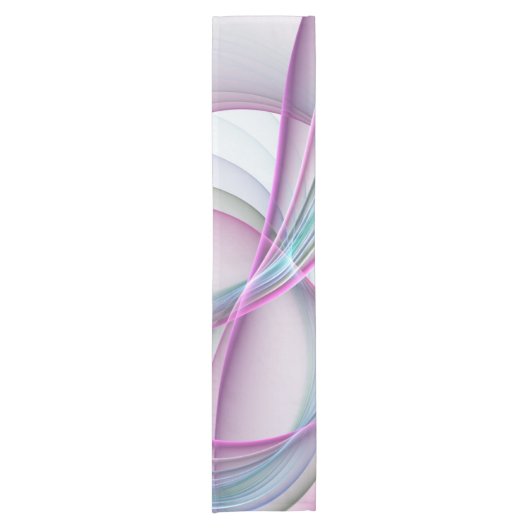 In beweging, moderne Abstracte kleurrijke fractale Korte Tafelloper (Voorkant)