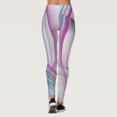 In beweging, moderne Abstracte kleurrijke fractale Leggings (Achterkant)