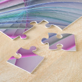 In beweging, moderne Abstracte kleurrijke fractale Legpuzzel (Zijkant)