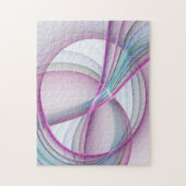 In beweging, moderne Abstracte kleurrijke fractale Legpuzzel (Verticaal)