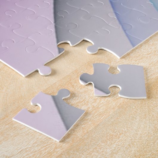 In beweging, moderne Abstracte kleurrijke fractale Legpuzzel (Zijkant)