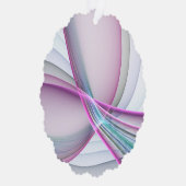 In beweging, moderne Abstracte kleurrijke fractale Ornament Kaart (Rechts)