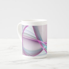 In beweging, moderne Abstracte kleurrijke fractale Porselein Kop