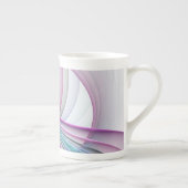 In beweging, moderne Abstracte kleurrijke fractale Porselein Kop (Rechts)