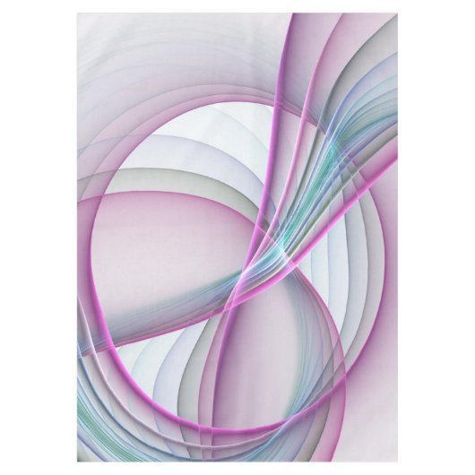 In beweging, moderne Abstracte kleurrijke fractale Tafelkleed (Voorkant)