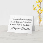 In Bier is er Vrijheid! Kaart (Gele Bloem)