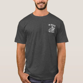 In bier vertrouwen wekken chillende skelet Beer Po T-shirt