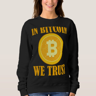 In Bitcoin vertrouwen we op Crypto Large Coin Bloc Trui