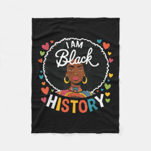 In Black History Month Afro-Amerikaanse geschieden Fleece Deken