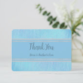  in blauw bedankkaart (Staand voorkant)