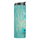  in Blauw CUSTOM Naam Thermosbeker (Gedraaid links)