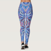 in blauw en rood gekleurd glas leggings (Achterkant)