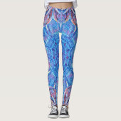 in blauw en rood gekleurd glas leggings (Voorkant)