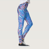 in blauw en rood gekleurd glas leggings (Rechts)