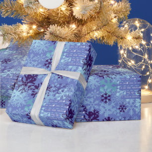 In Bleak Midwinter kerstcarol Indigo Cadeaupapier