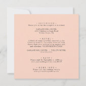 In bloei | Alles in één Perzisch Roze Botanische b Kaart (Achterkant)