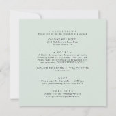 In bloei | Alles in één Perzisch Roze Botanische b Kaart (Achterkant)