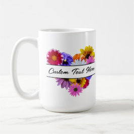 In bloei - Hartvormige bloemen Koffiemok
