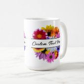 In bloei - Ronde Split Floral Koffiemok (Voorkant rechts)